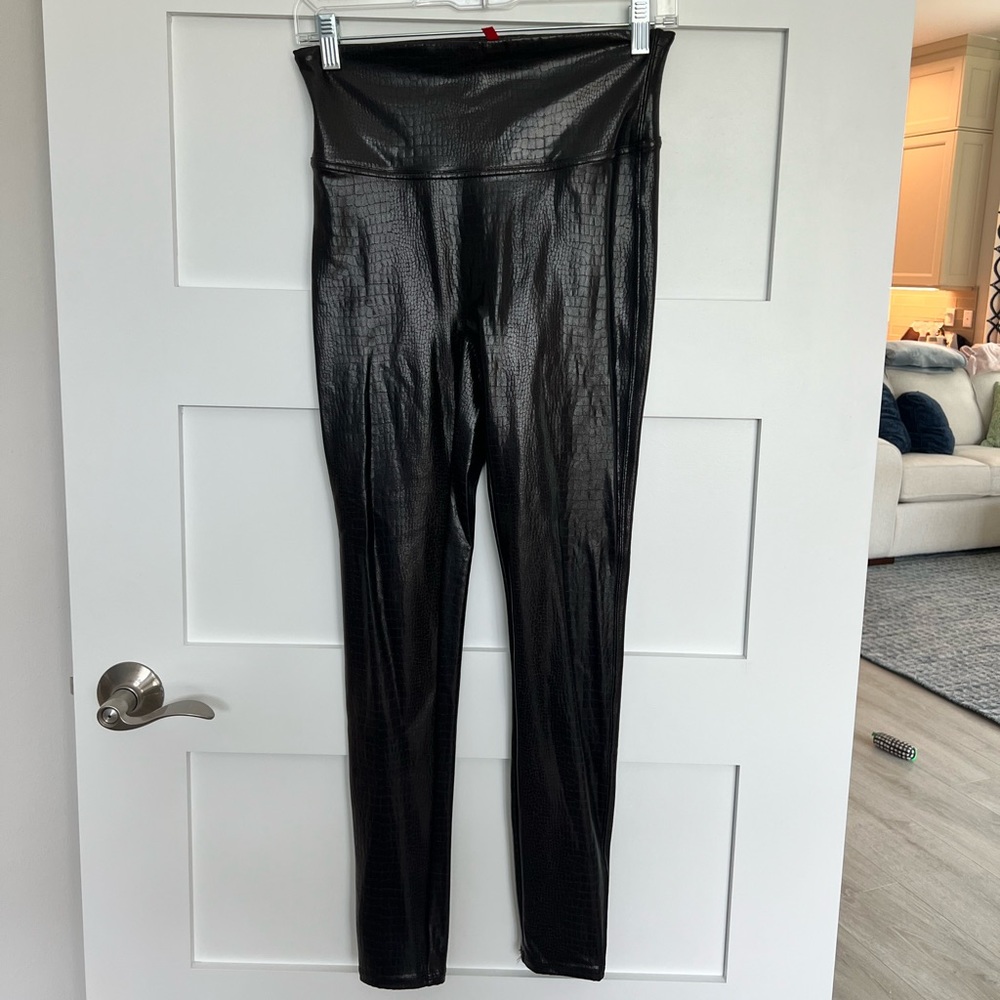 Spanks Leather Leggings BROWN